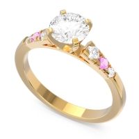 Cathedral Pave Sari Ring