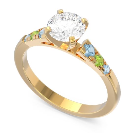 Cathedral Pave Sari Ring