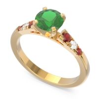 Cathedral Pave Sari Ring