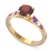 Cathedral Pave Sari Ring