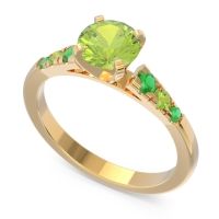 Cathedral Pave Sari Ring