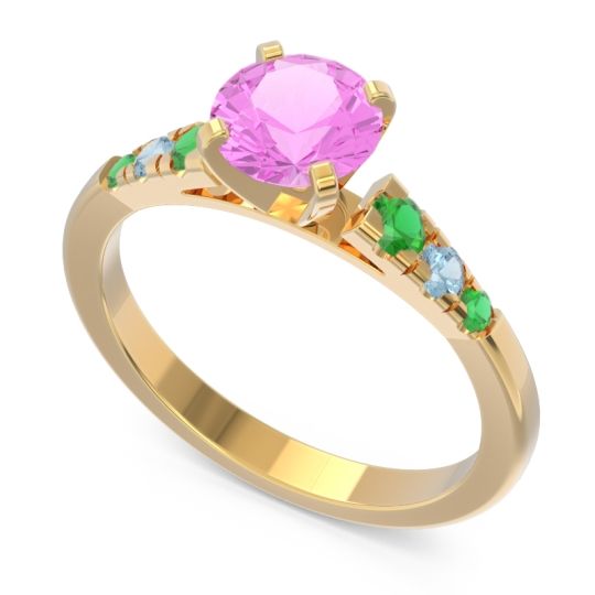 Cathedral Pave Sari Ring