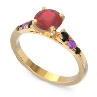 Cathedral Pave Sari Ring