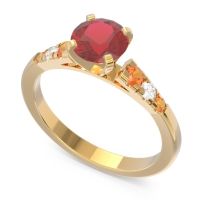 Cathedral Pave Sari Ring
