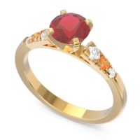 Cathedral Pave Sari Ring