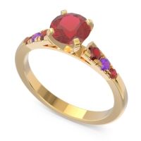 Cathedral Pave Sari Ring