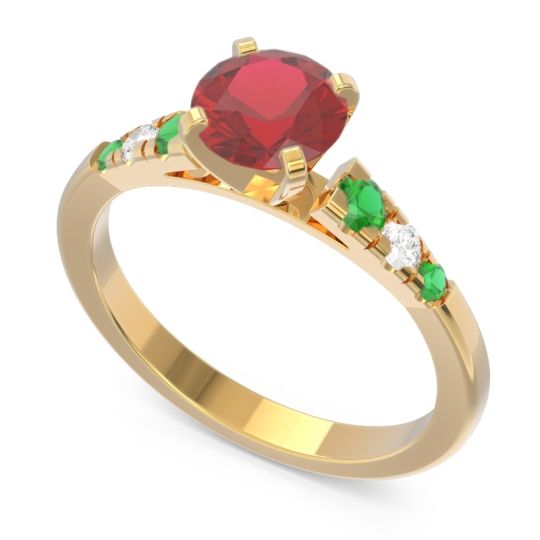 Cathedral Pave Sari Ring