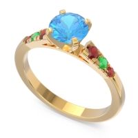 Cathedral Pave Sari Ring