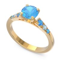 Cathedral Pave Sari Ring