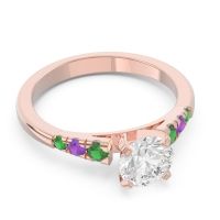 Cathedral Pave Sari Ring