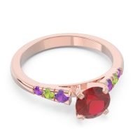 Cathedral Pave Sari Ring