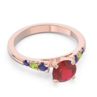Cathedral Pave Sari Ring