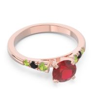 Cathedral Pave Sari Ring