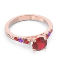 Cathedral Pave Sari Ring
