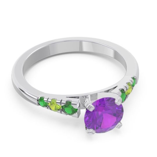 Cathedral Pave Sari Ring