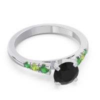 Cathedral Pave Sari Ring