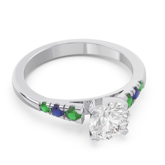 Cathedral Pave Sari Ring