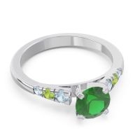 Cathedral Pave Sari Ring
