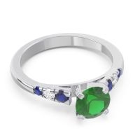 Cathedral Pave Sari Ring