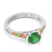 Cathedral Pave Sari Ring