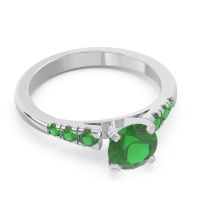 Cathedral Pave Sari Ring