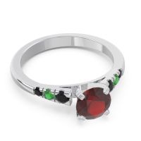 Cathedral Pave Sari Ring