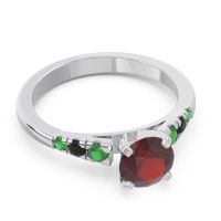 Cathedral Pave Sari Ring