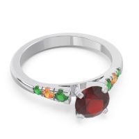 Cathedral Pave Sari Ring