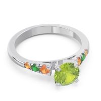 Cathedral Pave Sari Ring