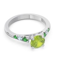 Cathedral Pave Sari Ring