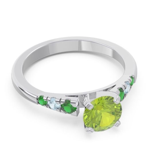 Cathedral Pave Sari Ring