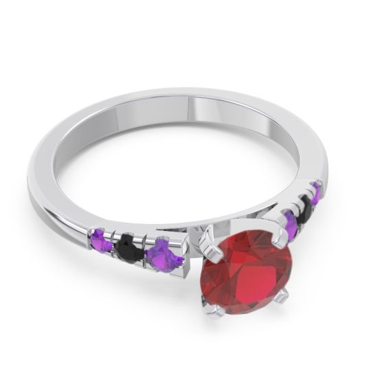 Cathedral Pave Sari Ring