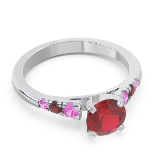 Cathedral Pave Sari Ring
