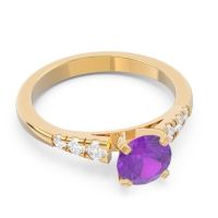 Cathedral Pave Sari Ring
