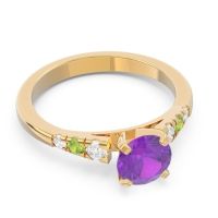 Cathedral Pave Sari Ring