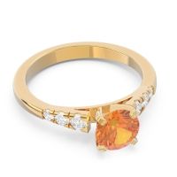 Cathedral Pave Sari Ring