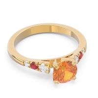 Cathedral Pave Sari Ring