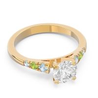 Cathedral Pave Sari Ring