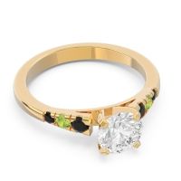 Cathedral Pave Sari Ring
