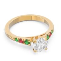 Cathedral Pave Sari Ring