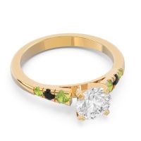 Cathedral Pave Sari Ring