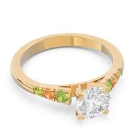 Cathedral Pave Sari Ring