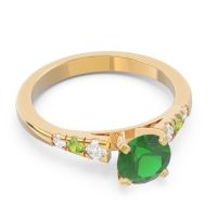Cathedral Pave Sari Ring