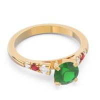 Cathedral Pave Sari Ring