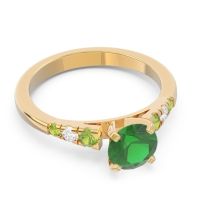 Cathedral Pave Sari Ring