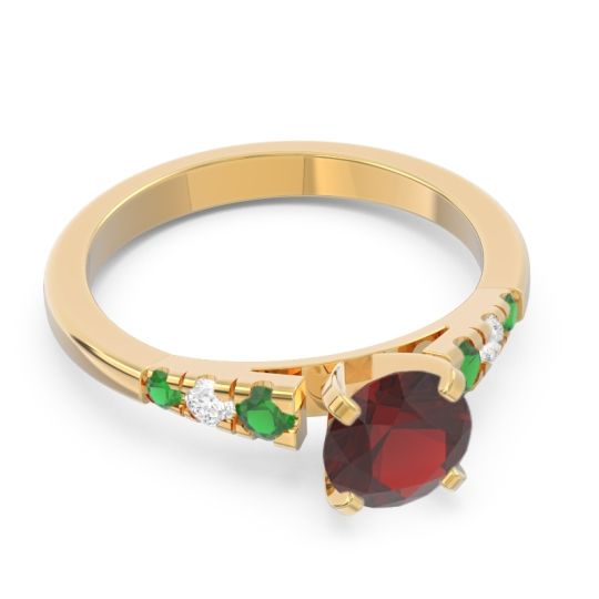 Cathedral Pave Sari Ring