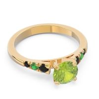 Cathedral Pave Sari Ring