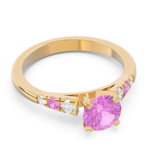 Cathedral Pave Sari Ring