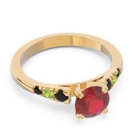 Cathedral Pave Sari Ring