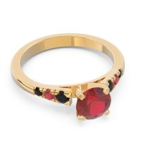 Cathedral Pave Sari Ring